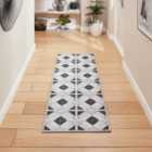 Victoria H1190 Grey/Light Grey Washable Rug 76 x 230cm