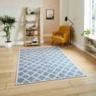 Coral H1063 Grey Modern Washable Rug 76 x 150cm