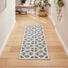 Victoria H1187 Grey/Beige Washable Rug 61 x 120cm