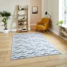 Coral H1059 Grey Modern Washable Rug 61 x 120cm