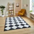 Lyna J0529 Charcoal/White Washable Rug 200 x 290cm