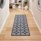 Victoria H1191 Dark Grey Washable Rug 76 x 230cm