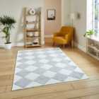 Lyna J0529 Cream/Grey Washable Rug 80 x 150cm