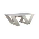 Decortie Coffee Table Centre Table 60X110X40Cm Particleboard White