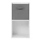 Home Garden Direct Jane - 2X1 White Bookcase With Baskets