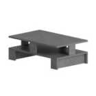 Decortie Coffee Centre Table 50X80X27.5Cm Particleboard Retro Grey