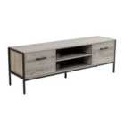 Home Source Oakmere Grey Tv Cabinet
