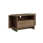Decortie Corner Tv Unit Up To 40 Inch Tvs Storage 35.4X95.7X45.3Cm Particleboard Dark Oak Effect