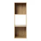 Home Garden Direct Jane - 3X1 Bookcase - Cube Storage Boxes (oak)
