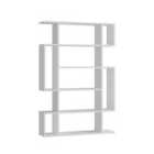 Decortie Bookcase Shelving Unit 25.5X108.5X161Cm Particleboard, White
