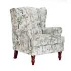 Furniture One High Wingback Armchair Chair Fireside - Fabric Bird