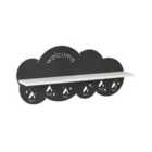 Decortie Wall Mounted Coat Rack 14.2X84X39.4Cm W/6 Metal Hooks White