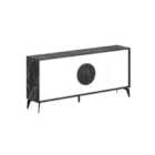 Decortie Sideboard Console 180Cm 35.6X180X82Cm 4 Particleboard Black