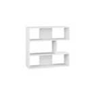 Decortie 3-tier Shelf Display Unit 29.6X93.6X89Cm Particleboard, White