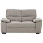 Beliani 2 Seater Fabric Sofa Light Brown Vogar