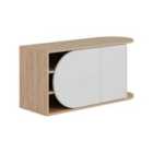 Decortie Shoe Bench Storage 37X104X50Cm Particleboard Oak, White