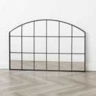 Home Garden Direct Aion - Industrial Arch Wall Mirror With Black Frame - 120X80Cm