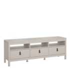 Furniture To Go Barcelona Tv Unit 3 Drawers In Cashmere