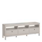 Furniture To Go Madrid Tv Unit 3 Drawers In Cashmere