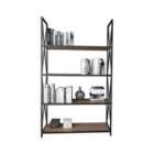 Decorotika Xena Modern Bookshelf With Metal Frames