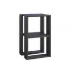 Decortie Bedside Table 30X34X55Cm Particleboard Anthracite Grey