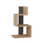 Decortie Bedside, End Table Shelves 30X42X72Cm Particleboard Anthracite Grey