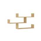 Decortie Wall-mounted Floating Shelf 22X119X66.5Cm Particleboard, Oak