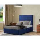 Eleganza George Headboard Floor Standing Small Double Plush Navy