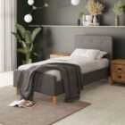 GFW Ashbourne Single Grey Bed Frame & Pocket Mattress