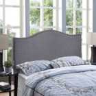 Eleganza Home Wayno Grey Linen Small Double 26 Inch Strutted Headboard