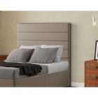 Eleganza George Headboard Floor Standing Small Double Malham Weave Mink