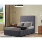 Eleganza George Headboard Floor Standing Small Double Plush Steel
