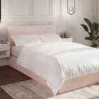 GFW Chiswick Small Double Soft Pink Ottoman Bed