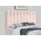 Eleganza Home Genie 54 Inch Floorstanding Headboard Plush Velvet Super King Blush