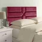 Eleganza Home Newtown 54 Inch Floorstanding Headboard Plush Velvet Double Maroon