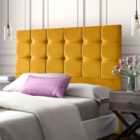 Eleganza Home Victus 54 Inch Floorstanding Headboard Plush Velvet Super King Mustard