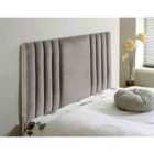 Eleganza Home Lewis 54 Inch Floorstanding Headboard Plush Velvet Small Double Grey