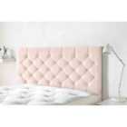 Eleganza Home Westminister 54 Inch Floorstanding Headboard Plush Velvet Super King Blush