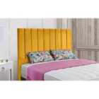 Eleganza Home Ellie 54 Inch Floorstanding Headboard Plush Velvet Single Mustard