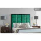 Eleganza Home Newland 54 Inch Floorstanding Headboard Plush Velvet Double Green