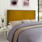 Eleganza Home Dime Mustard Plush King 26 Inch Strutted Headboard