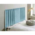 Eleganza Home Lewis 54 Inch Floorstanding Headboard Plush Velvet King Duck Egg