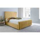 Eleganza Sancia Plush Single Bed Frame - Beige