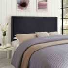 Eleganza Home Dime Steel Plush Small Single 26 Inch Strutted Headboard