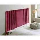 Eleganza Home Lewis 54 Inch Floorstanding Headboard Plush Velvet Double Maroon