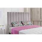 Eleganza Home Ellie 54 Inch Floorstanding Headboard Plush Velvet Small Double Silver