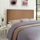Eleganza Home Dime Mink Plush Double 26 Inch Strutted Headboard