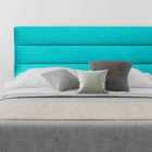 Eleganza Home Romford 54 Inch Floorstanding Headboard Plush Velvet Small Double Teal