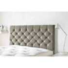 Eleganza Home Westminister 54 Inch Floorstanding Headboard Plush Velvet Single Grey