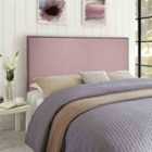 Eleganza Home Dime Pink Plush King 26 Inch Strutted Headboard
